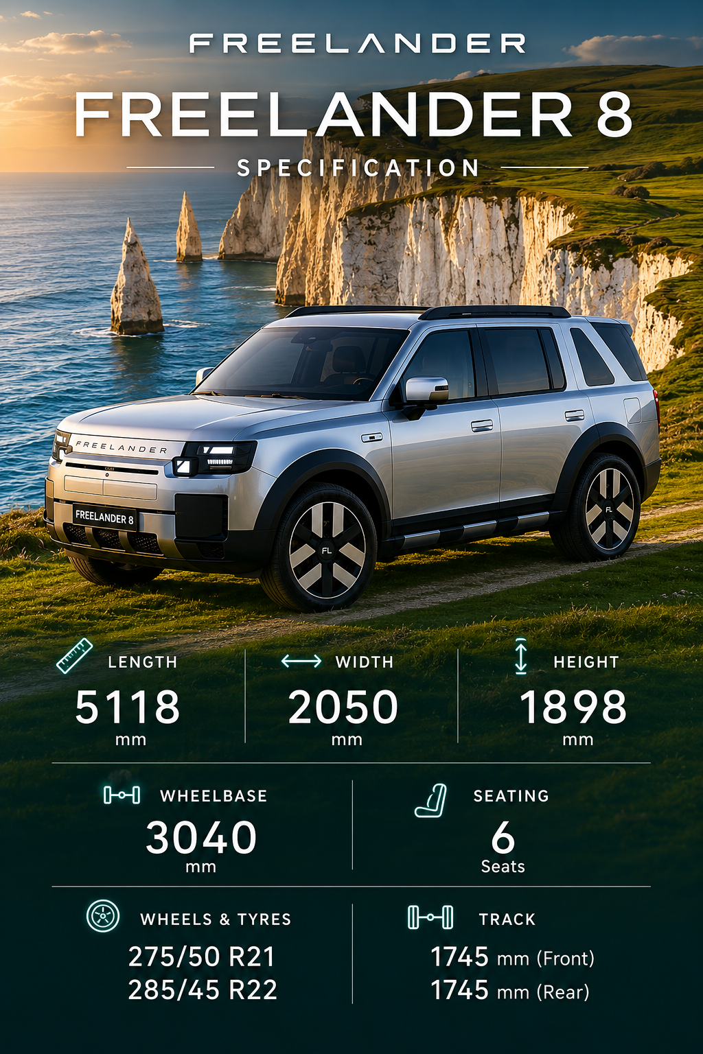 Freelander 8 Specifications Released